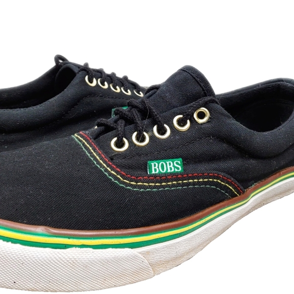 Bobs California Black Mens 7.5 Black Lace Up Shoe - Picture 4 of 9